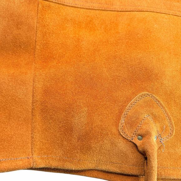 Vintage L.L.Bean Suede Tote Bag Brown XL 1980s Made in USA rare hard to find - Picture 13 of 16